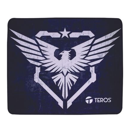 Mouse Pad Teros Ergonómicos Te-3014s Negro Con Diseño