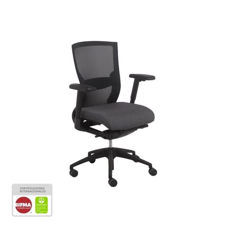 Silla de Oficina Ergonómica Nihmo 6 Negro Silla de Oficina Ergonómica Nihmo 6 Negro