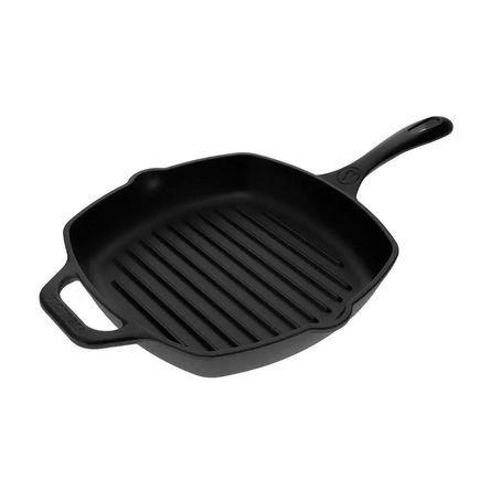 Sartén Hierro Fundido Grill 25 cm Rectang. (10x10