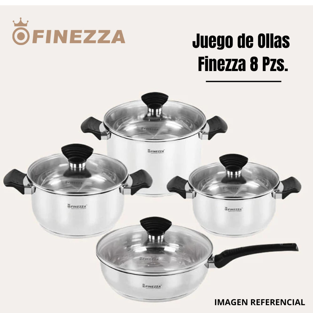 Juego de ollas de acero inoxidable 8 piezas FZ-1006TV Juego de ollas de acero inoxidable 8 piezas FZ-1006TV