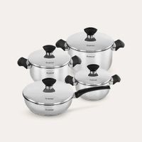 Juego de ollas de acero inoxidable 8 piezas FZ-1004TS