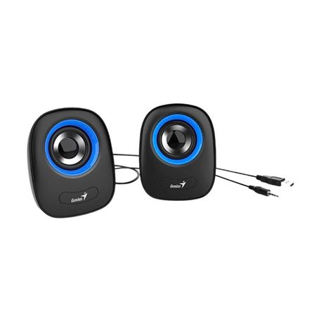 PARLANTE GENIUS SP-Q160 AZUL, 6W,2.0 MULTIMEDIA, STEREO, USB, 3.5MM - P/N: 31730027403