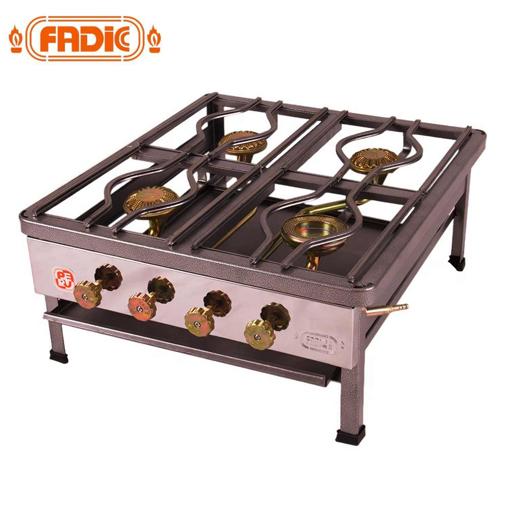 Cocina de Mesa Semi Industrial Fadic 4 Hornillas N°3 FSI04-01 Cocina de Mesa Semi Industrial Fadic 4 Hornillas N°3 FSI04-01