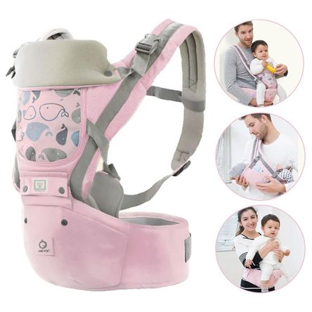 Canguro para Bebé Ergonómico Ballena 3 en 1 Rosado