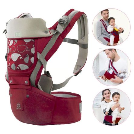 Canguro para Bebé Ergonómico Ballena 3 en 1 Vino Canguro para Bebé Ergonómico Ballena 3 en 1 Vino