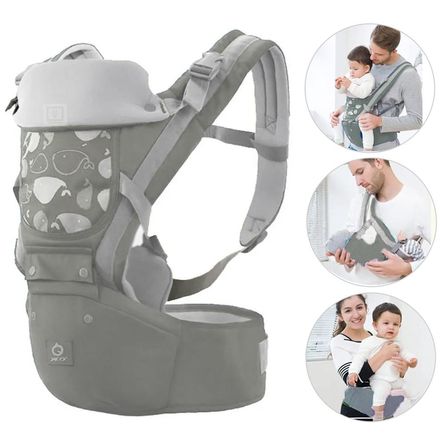 Canguro para Bebé Ergonómico Ballena 3 en 1 Gris Canguro para Bebé Ergonómico Ballena 3 en 1 Gris