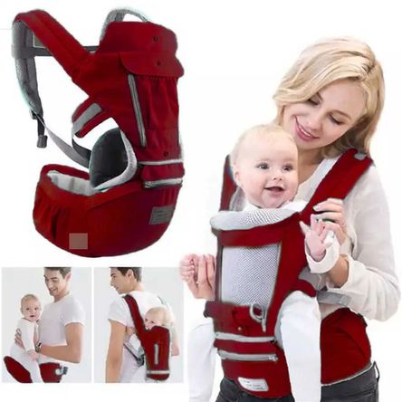 Canguro para Bebe Ergonómico 3 en1 Multiposición Vino Canguro para Bebe Ergonómico 3 en1 Multiposición Vino