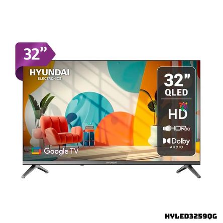 Televisor HYUNDAI 32 Qled Smart TV Google TV HD HYLED3259QG