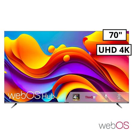 Televisor Hyundai 70 Smart TV WEBOS HUB 4K UHD LED 2024 HYLED7002W4KM Televisor Hyundai 70 Smart TV WEBOS HUB 4K UHD LED 2024 HYLED7002W4KM