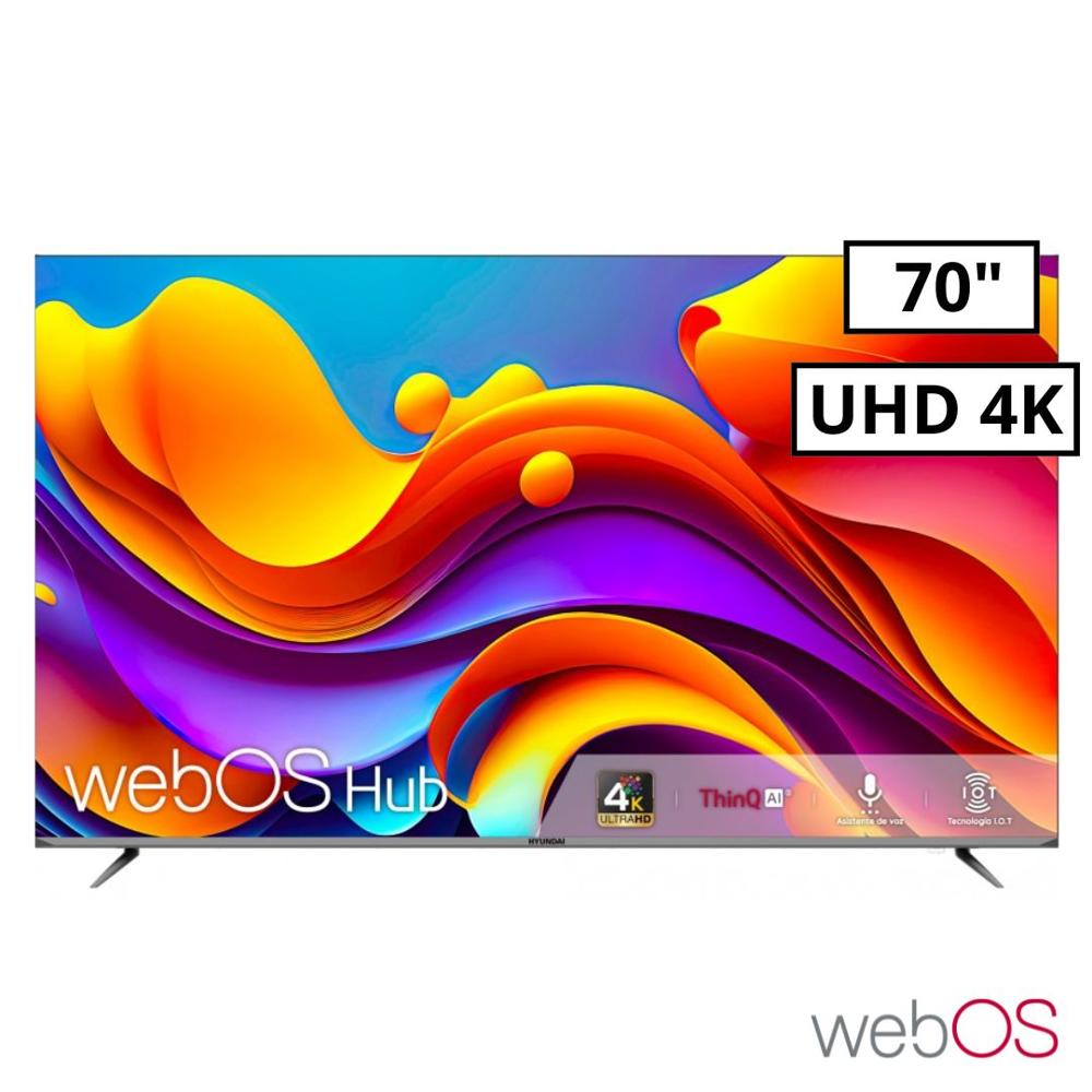 Televisor Hyundai 70 Smart TV WEBOS HUB 4K UHD LED 2024 HYLED7002W4KM