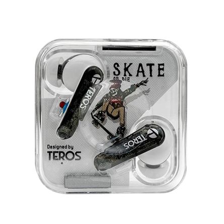 Audifonos Teros Te-8072W Bluetooth/Tws/4Hrs Blanco