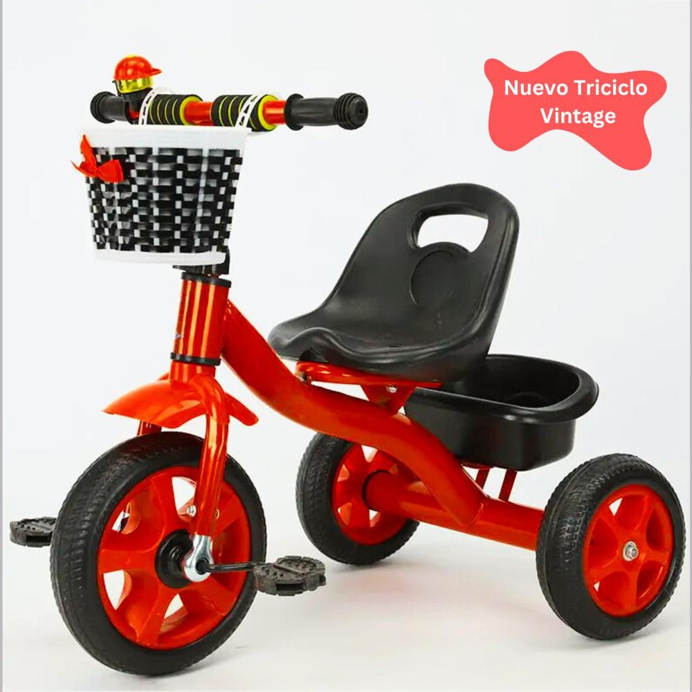 Triciclo Para Niños Bicicleta Vintage - Rojo Triciclo Para Niños Bicicleta Vintage - Rojo