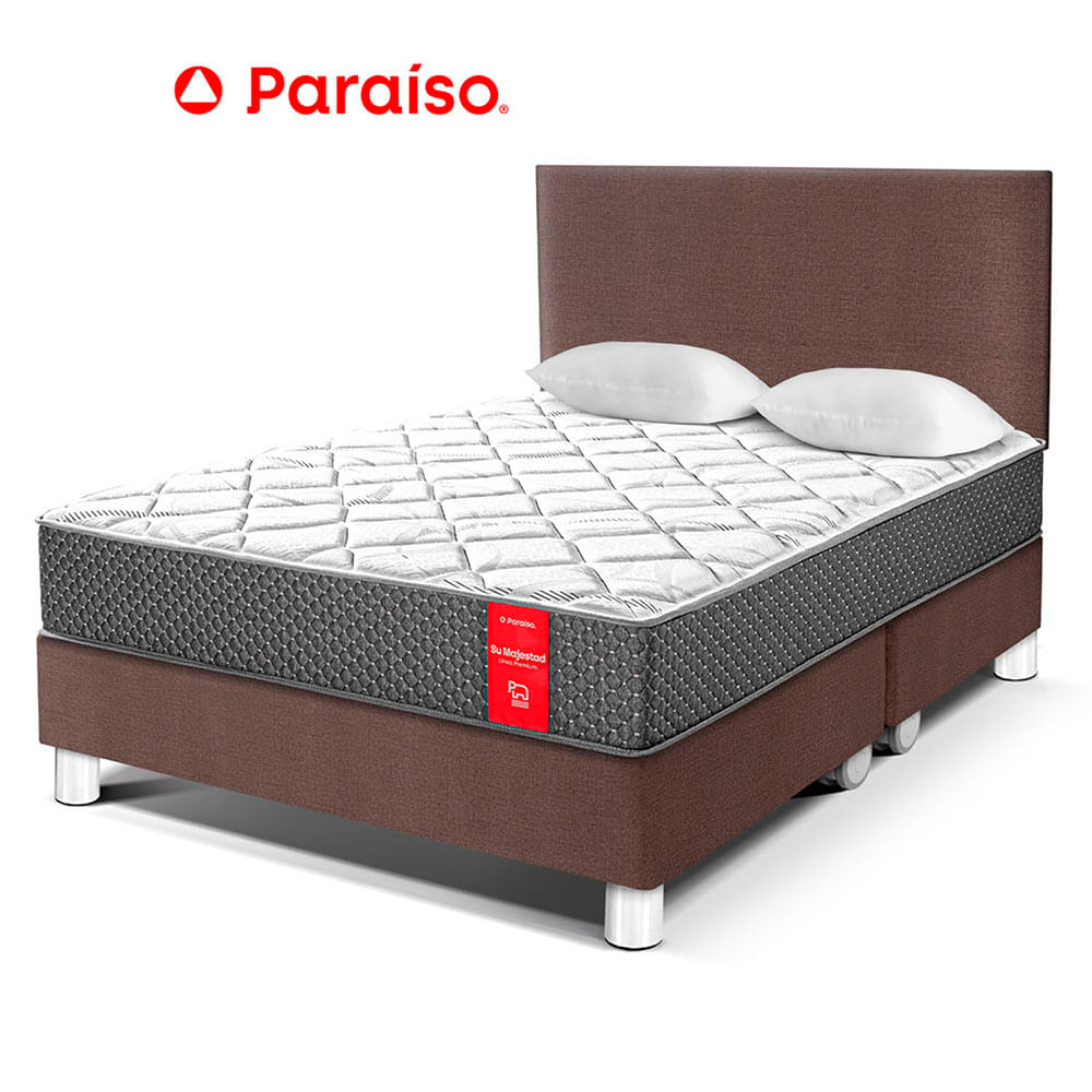 Juego de Dormitorio Paraíso Su Majestad King Chocolate + 2 almohadas + protector
