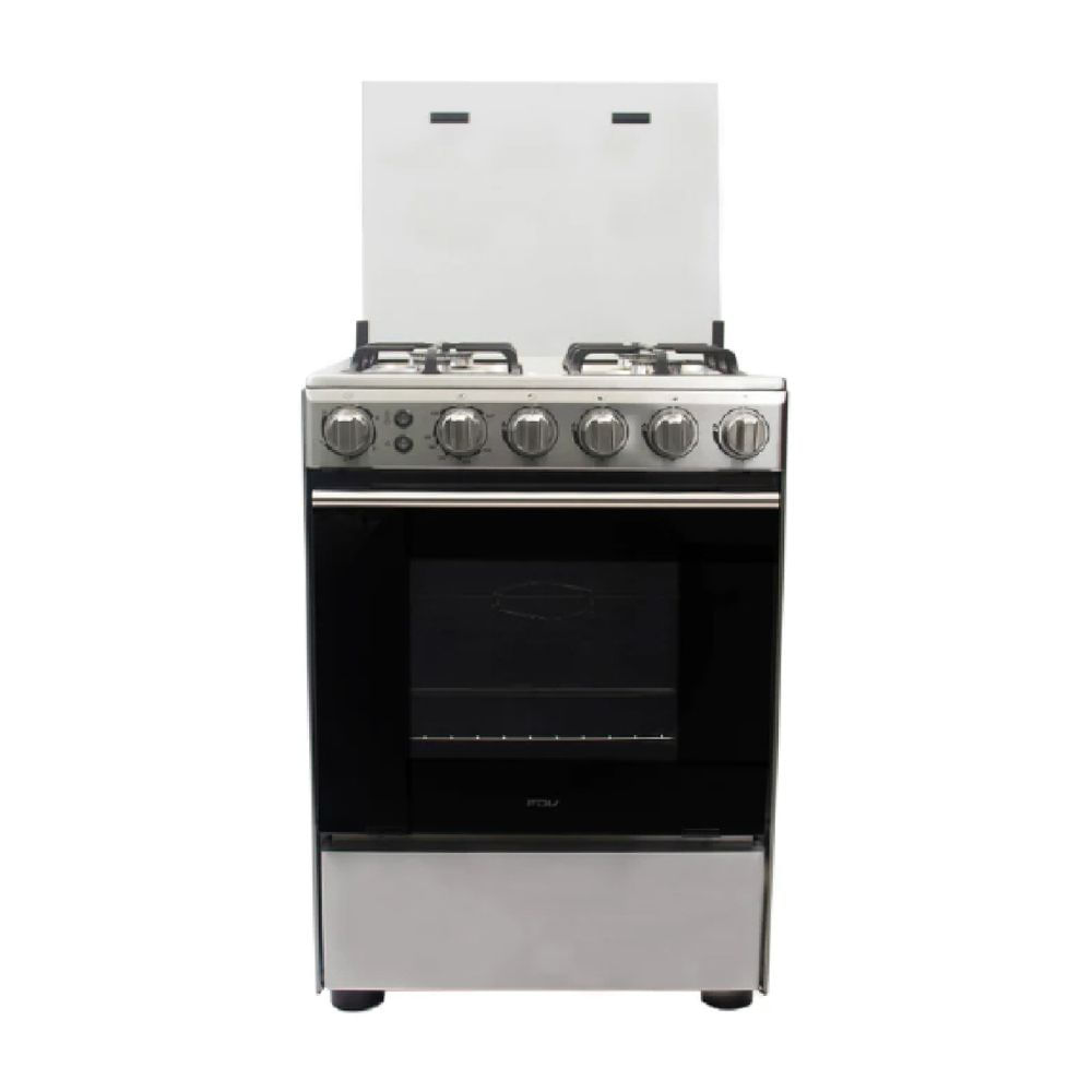 Cocina de Pie a Gas FDV Expert 60 0 4 Hornillas en Acero Inoxidable Gris
