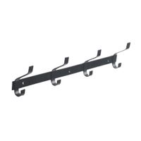 Perchero de Pared Acceso 4 Ganchos Negro Ducasse