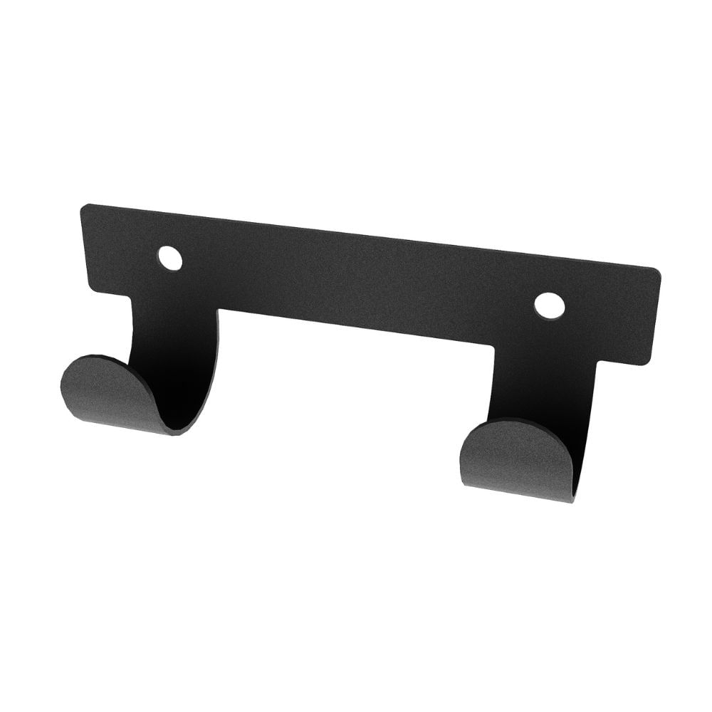 Perchero de Pared Classic 2 Ganchos Negro Ducasse