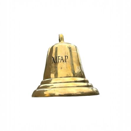 Campana en bronce fundido Orfeo+MFAP Bronceria y Antiguedades+13 cm CBFO13