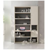 Librero con Escritorio Abatible  Urano color Blanco 2 puertas 2 cajones TU MESITA