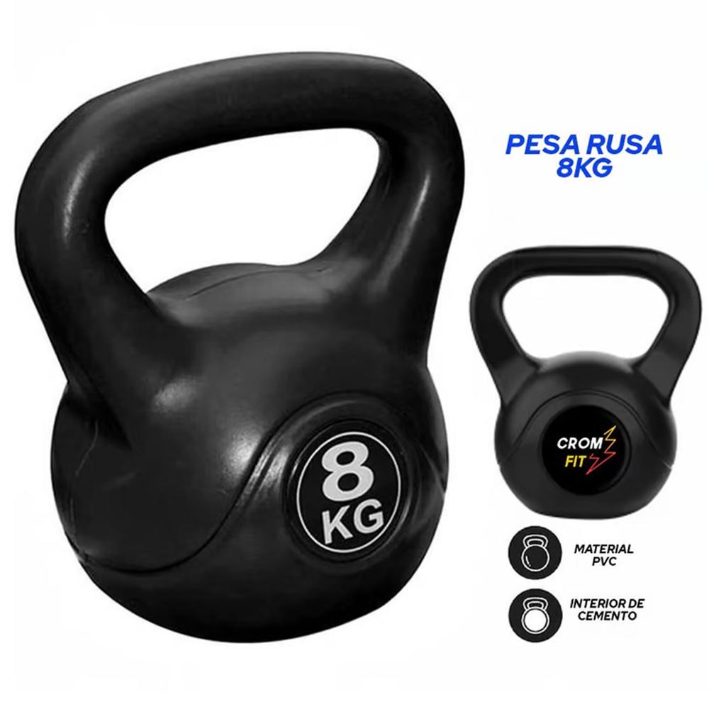 Pesa Rusa Kettebells de PVC 8kg
