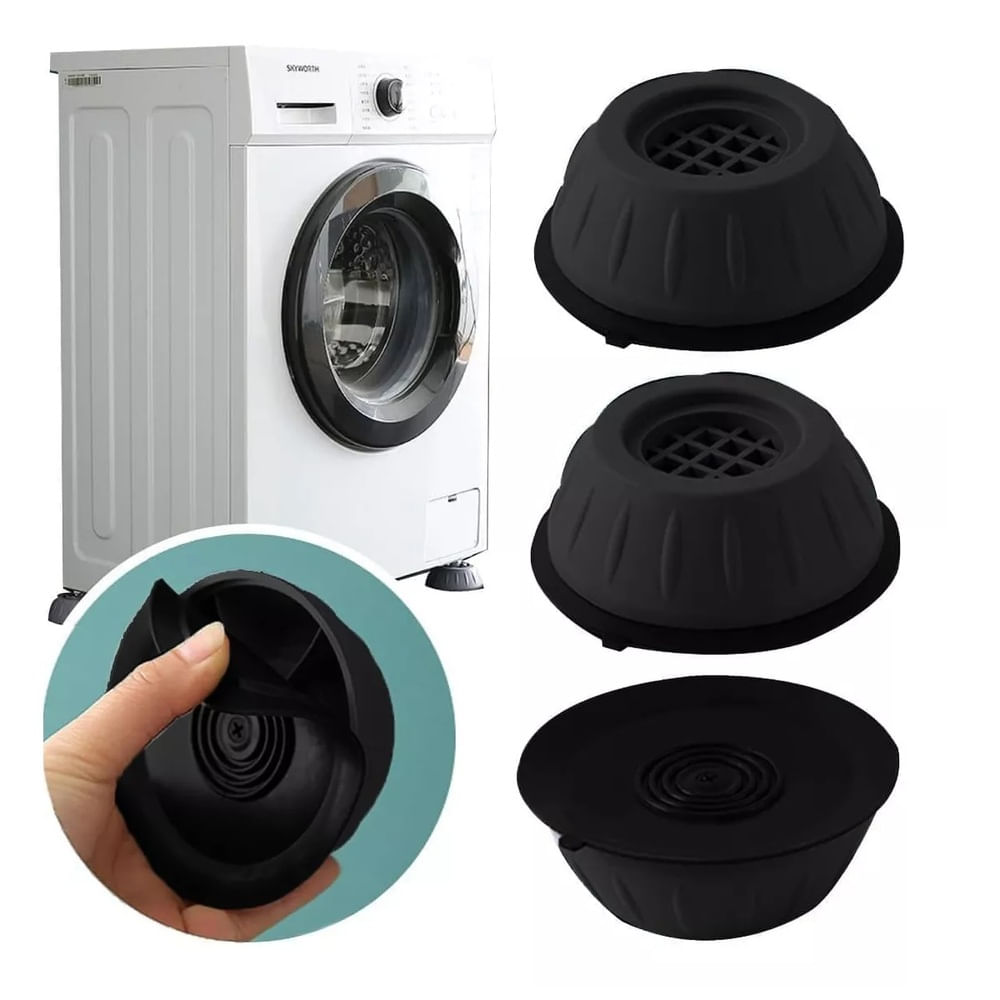 Soportes para Lavadoras-Secadoras Redondo Negro
