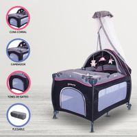 Cuna Corral Pack and Play para Bebés «SALLY» Ligth Pink