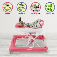 Andador Para Bebé Musical Graduable »PALMERA» Pink