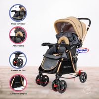 Coche Cuna Mecedora para Bebé »FLIP» Beige