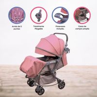 Coche Cuna Mecedora «GENOVA 2G» Pink