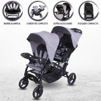 Coche Cuna Mellicero para Bebé »DUO LANDER» GRAY