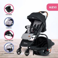Coche Maleta con Portabebes «HAPPY TRAVEL» Gray