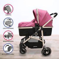 Coche Deportivo Moisés EBABY «CARRI DELUXE» Pink