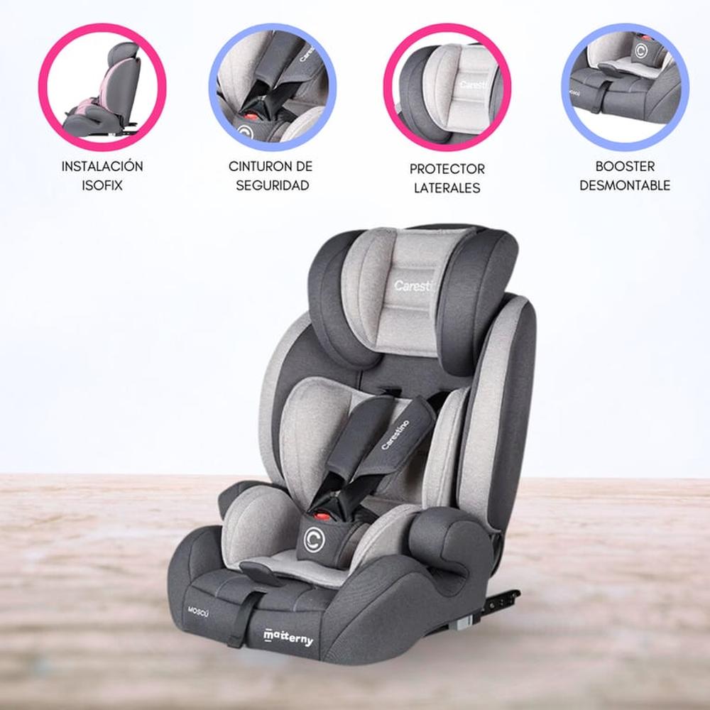 Silla de Auto para Bebé «MOSCU» Ligth Gray