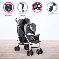 Coche Cuna Mellicero »DUO FRATELLO COUNTOUR» Black