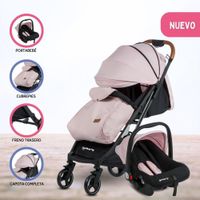 Coche Maleta con Portabebes «HAPPY TRAVEL» Pink
