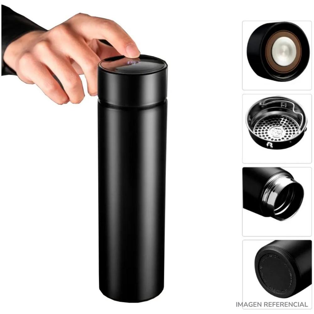 Termo inteligente digital pantalla táctil 500ml Negro