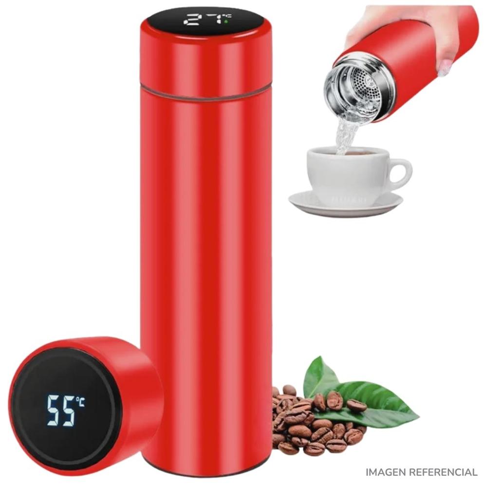 Termo inteligente digital pantalla táctil 500ml Rojo