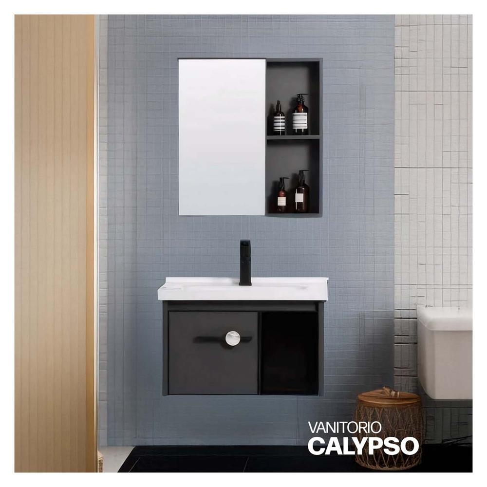 Vanitorio Minimalista Calypso Plomo - Stone