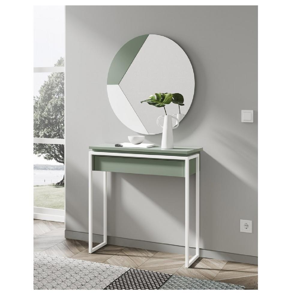 Consola Recibidor Mayte color Agave/Blanco 1 cajón TU MESITA