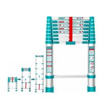 Escalera Telescópica 8 Pasos Peldaños Total Aluminio - Thlad08081