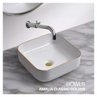 Lavamanos Minimalista Amalia Clasic Golden - Stone