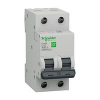 Interruptor Termomagnético Schneider Electric Easy 9 2x32A en PVC Blanco