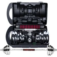 Set De Pesas York 20kg  Mancuernas  Adaptador
