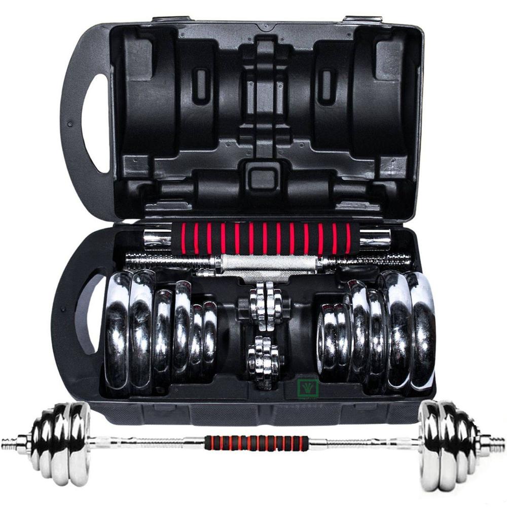 Set De Pesas York 20kg  Mancuernas  Adaptador