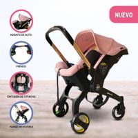 Coche Portabebé 2 en 1 ''DONNA'' Pink