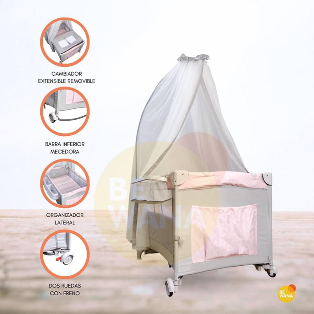 Cuna Corral Plegable «ALWAYS TOGETHER 2G» Pink