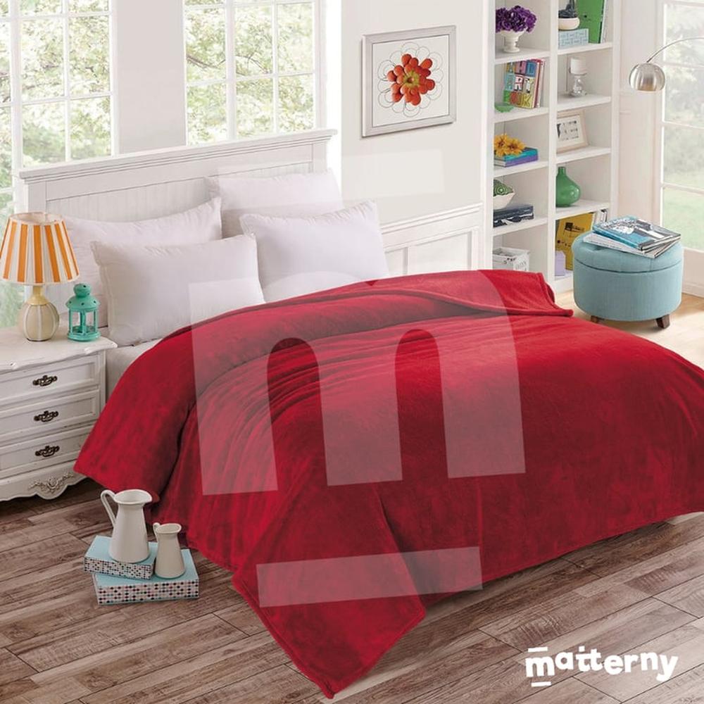 Manta Antialérgica Peluche CASATEX 2 PLAZAS Rojo