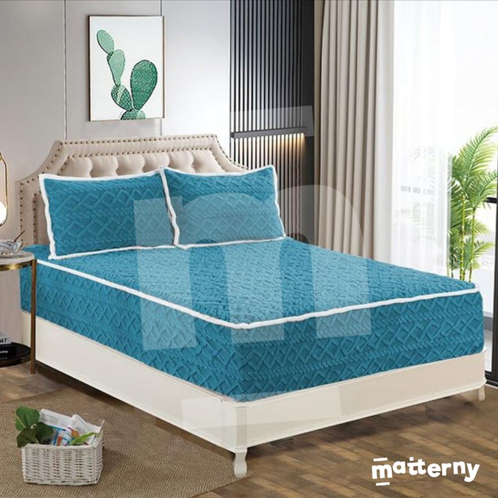 Protector De Colchón Impermeable Suave + 2 Fundas De Almohada Queen