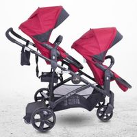 Coche Cuna Mellicero EBABY »DUO PRANT» RED