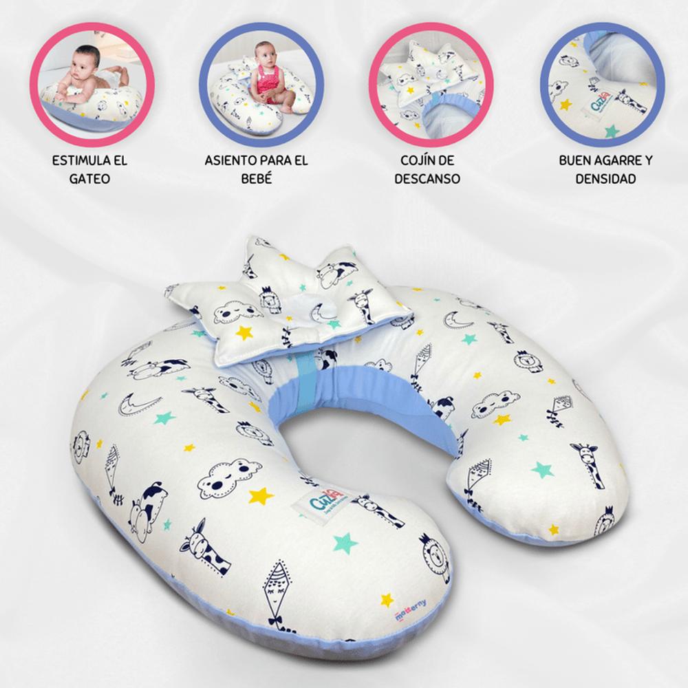 Almohada de Lactancia 5 en 1 »PICARON» Ligth Blue