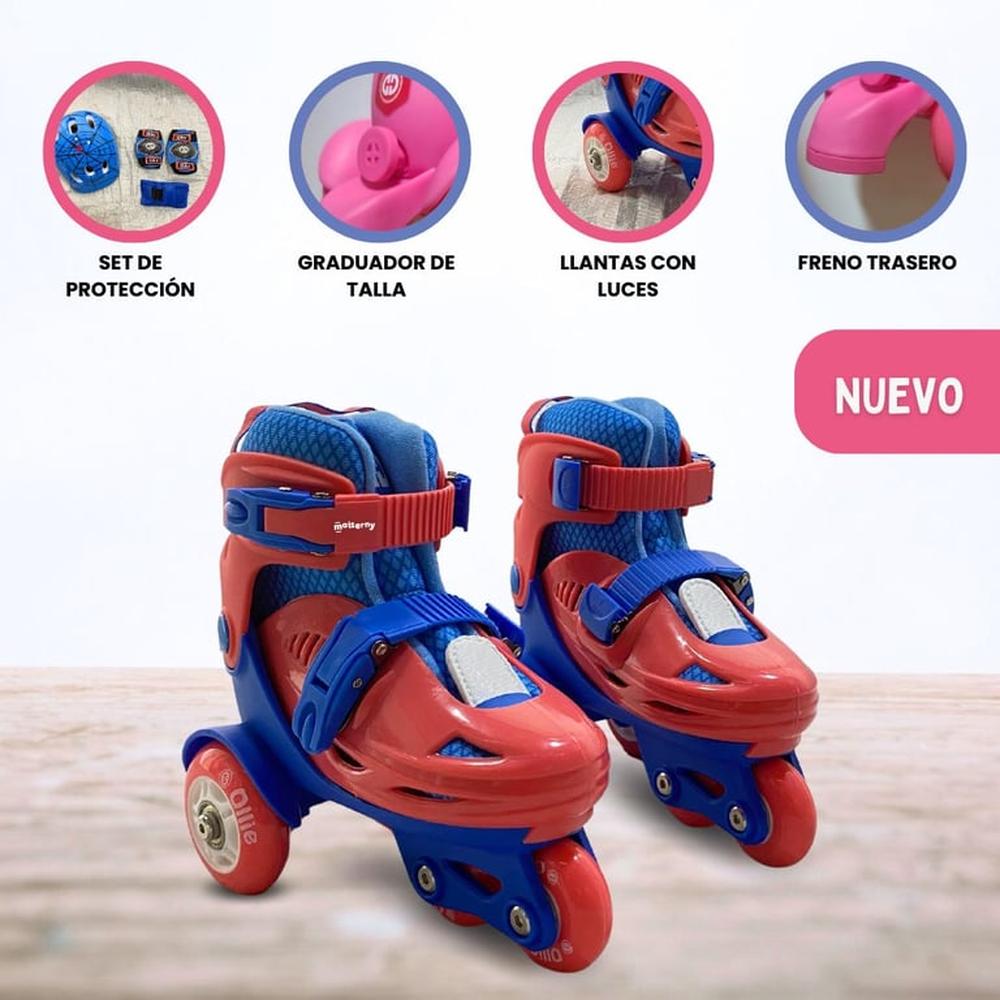 Patines Graduables para Niño «KIDS» Red